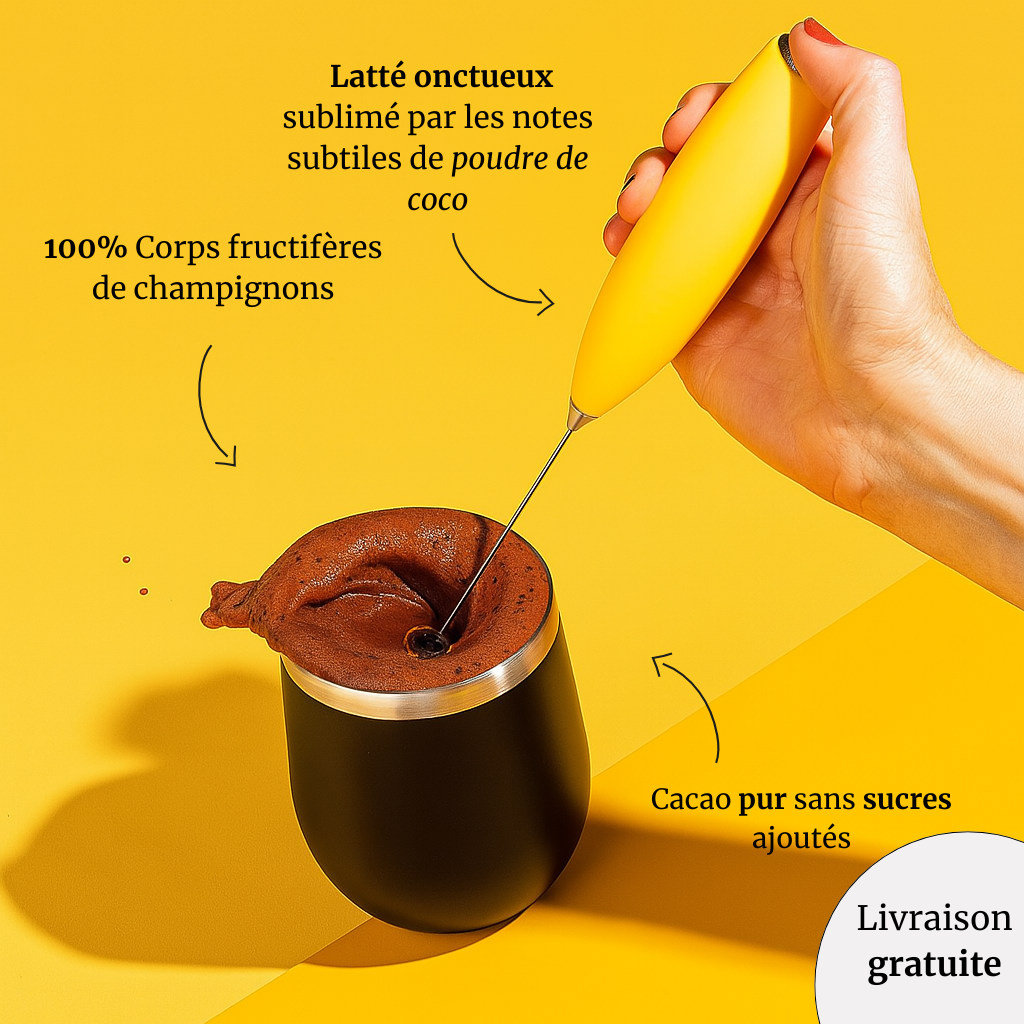 Latté Cacao aux champignons