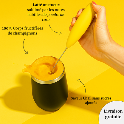 Chaï Latté aux champignons | lait doré adaptogène