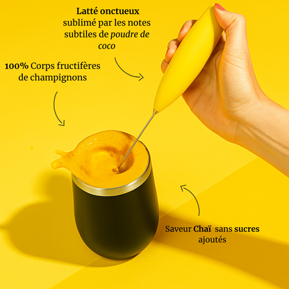 Chaï Latté aux champignons | lait doré adaptogène