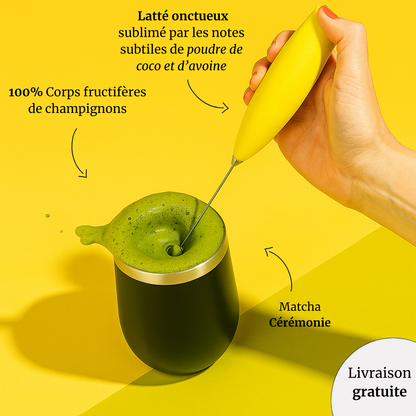 Matcha Latté aux champignons
