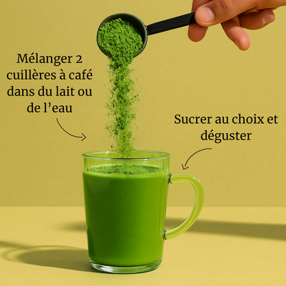 Matcha Latté aux champignons
